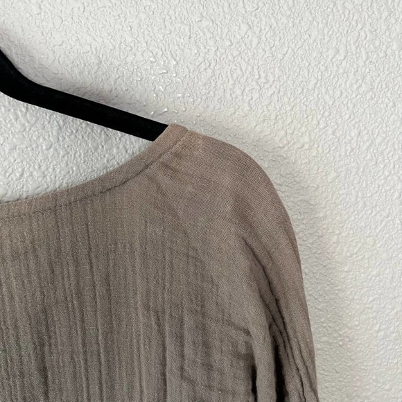 Prairie Underground Lagenlook Women Dolman Sleeve Minimalist Relaxed Blouse M/L - Picture 10 of 10